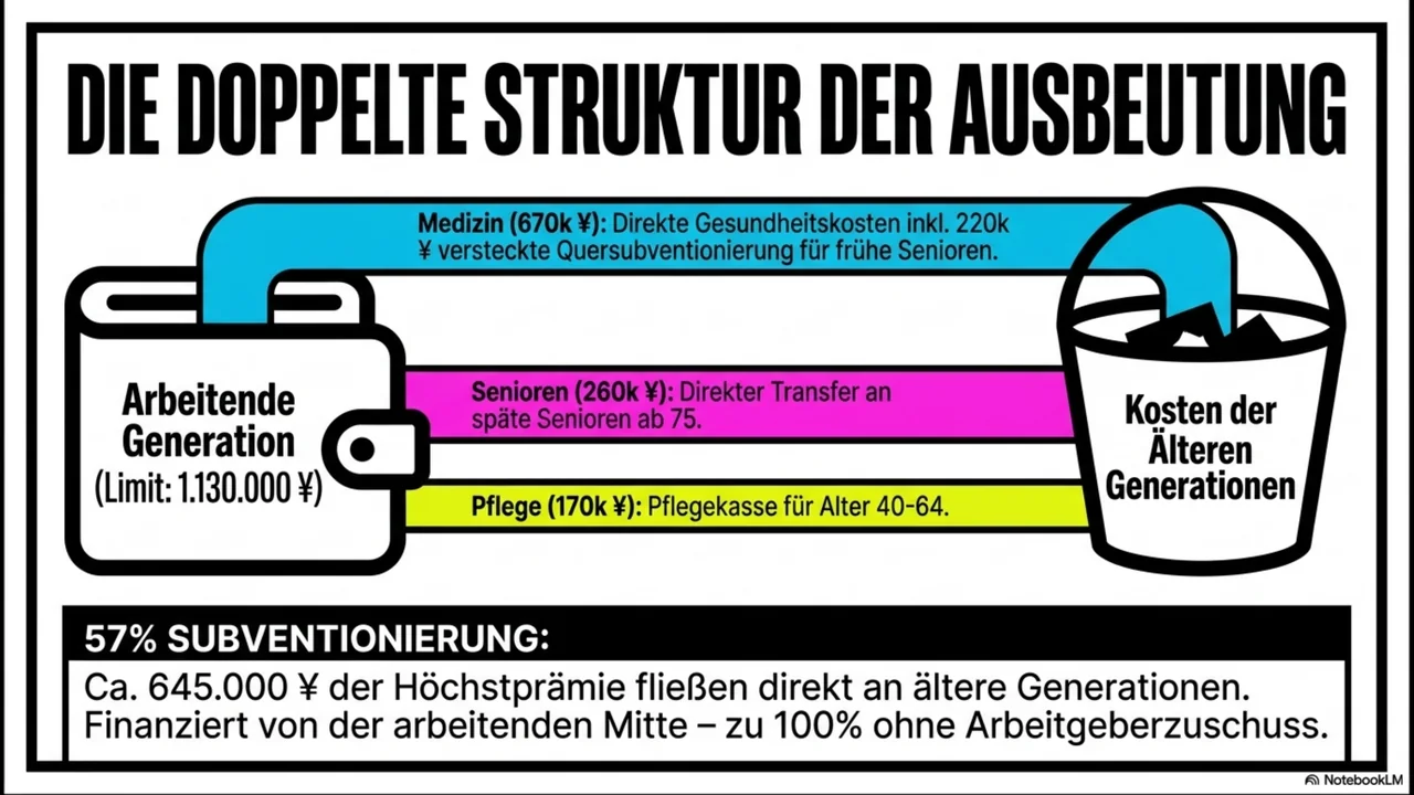 Folie 5 von 15. Wohin die 1.130.000 Yen fließen: Medizin, Hochbetagte, Pflege, Familienförderung.