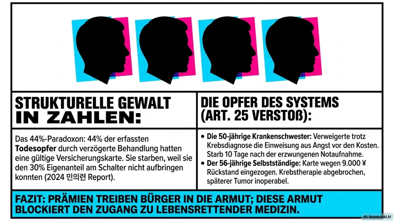 Folie 9 von 15. Die Opfer des Systems: strukturelle Gewalt in Zahlen, Verstoß gegen Artikel 25.