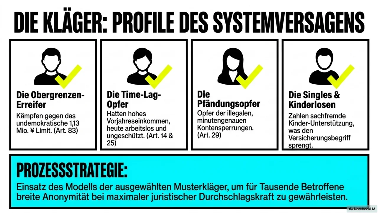 Folie 14 von 15. Die Kläger: Profile des Systemversagens.