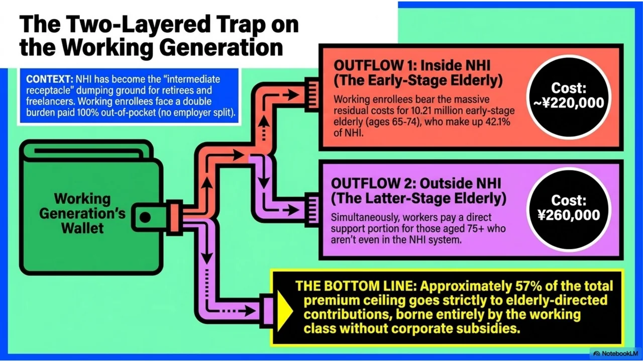 Slide 6 of 15. The two-layered trap on the working generation.