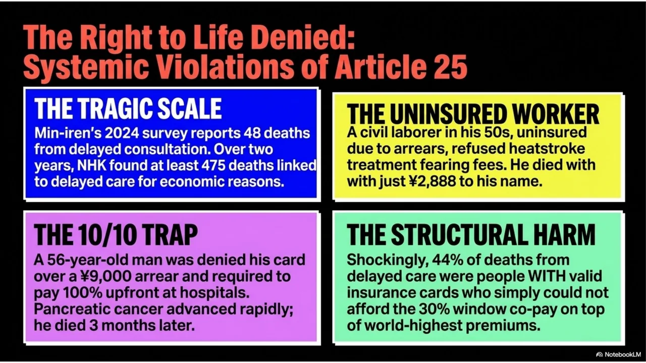 Slide 9 of 15. The right to life denied: systemic violations of Article 25.