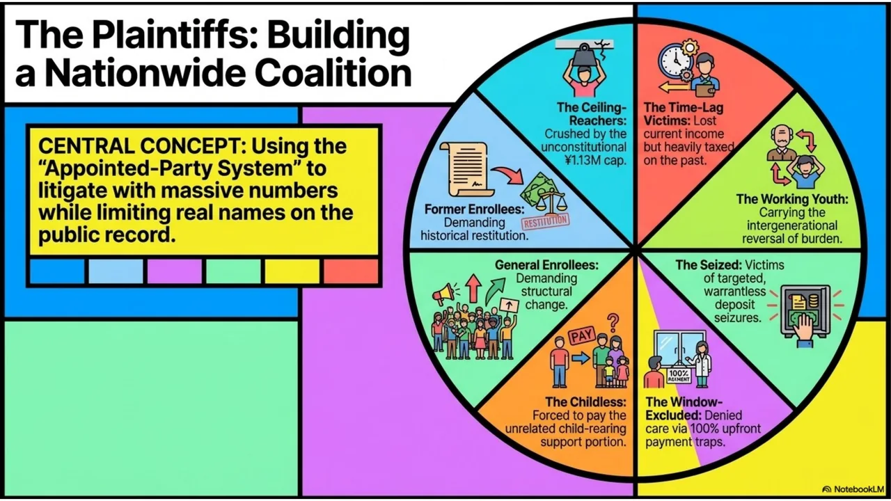 Slide 14 of 15. The plaintiffs: building a nationwide coalition.
