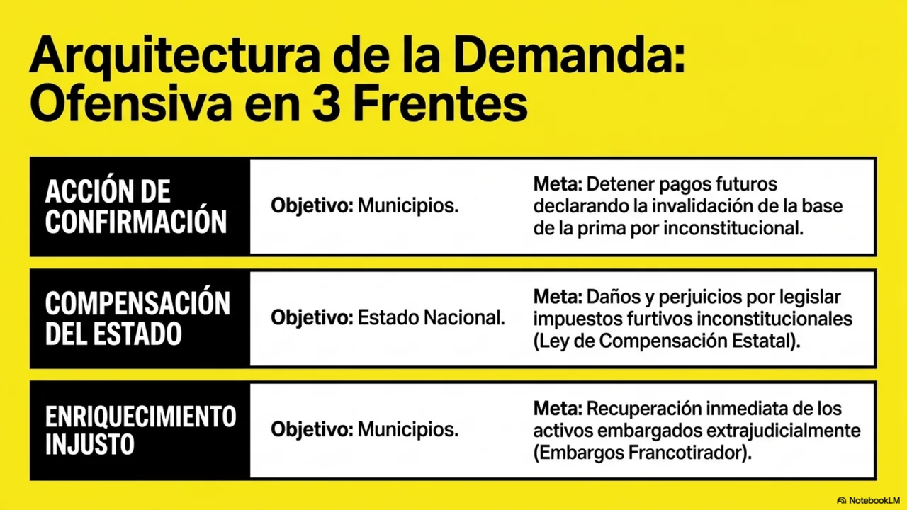 Diapositiva 12 de 15. Arquitectura de la demanda: ofensiva en tres frentes.