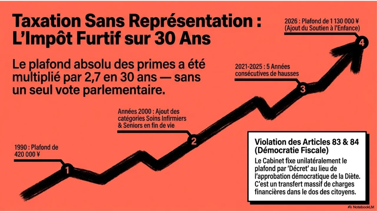Diapositive 3 sur 15. Taxation sans représentation : l'impôt furtif sur 30 ans.