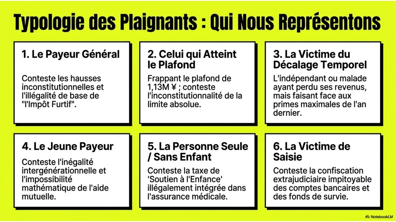 Diapositive 14 sur 15. Typologie des plaignants : qui nous représentons.