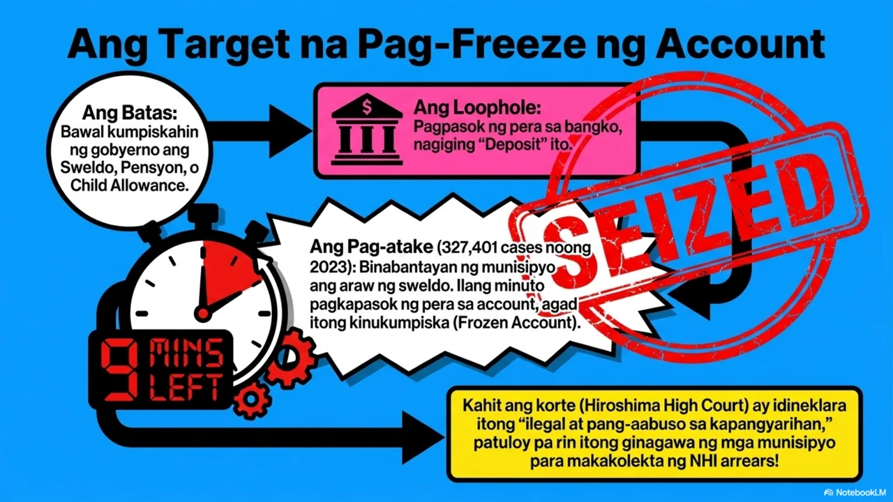 Slide 10 ng 14. Ang target na pag-freeze ng account.