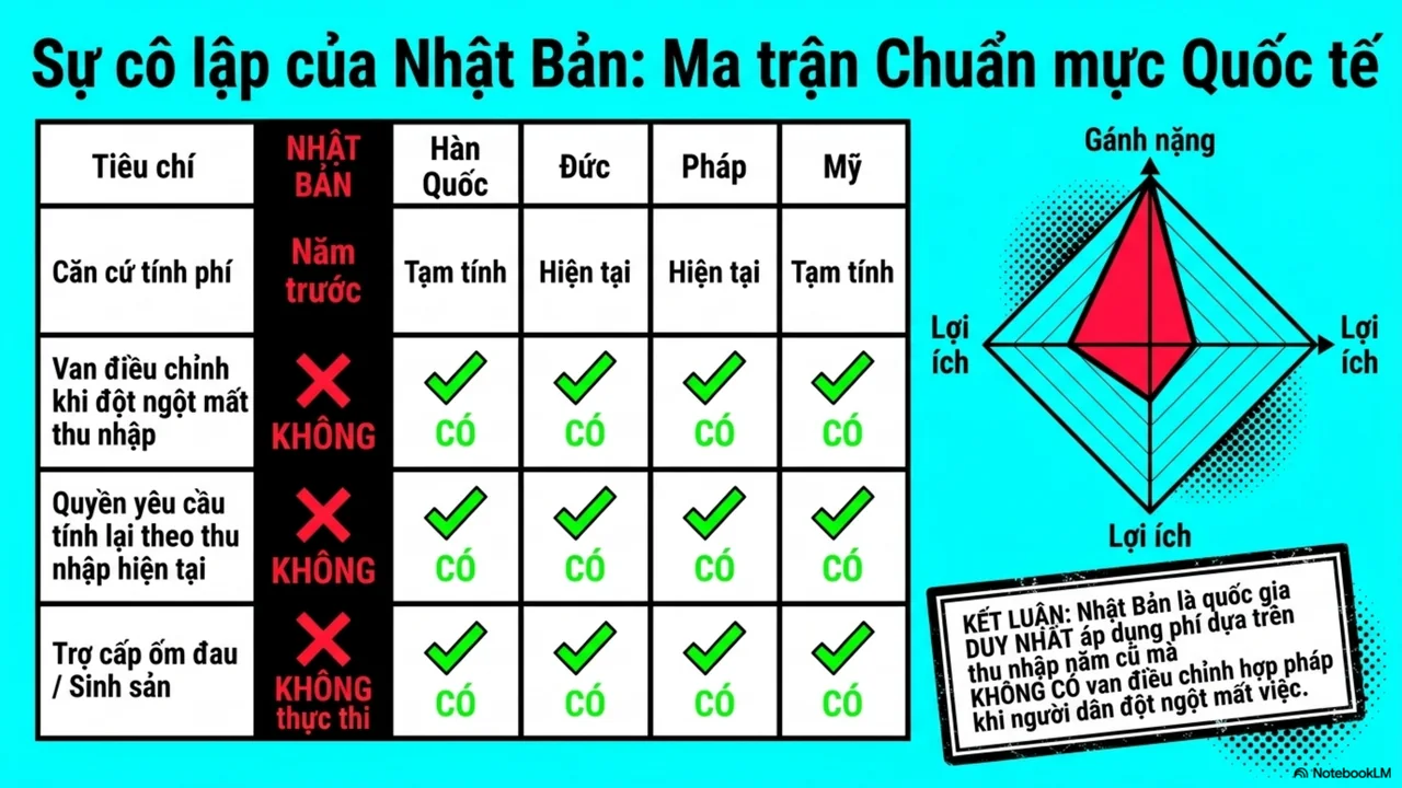Trang 9 trên 15. Sự cô lập của Nhật Bản: ma trận chuẩn mực quốc tế.