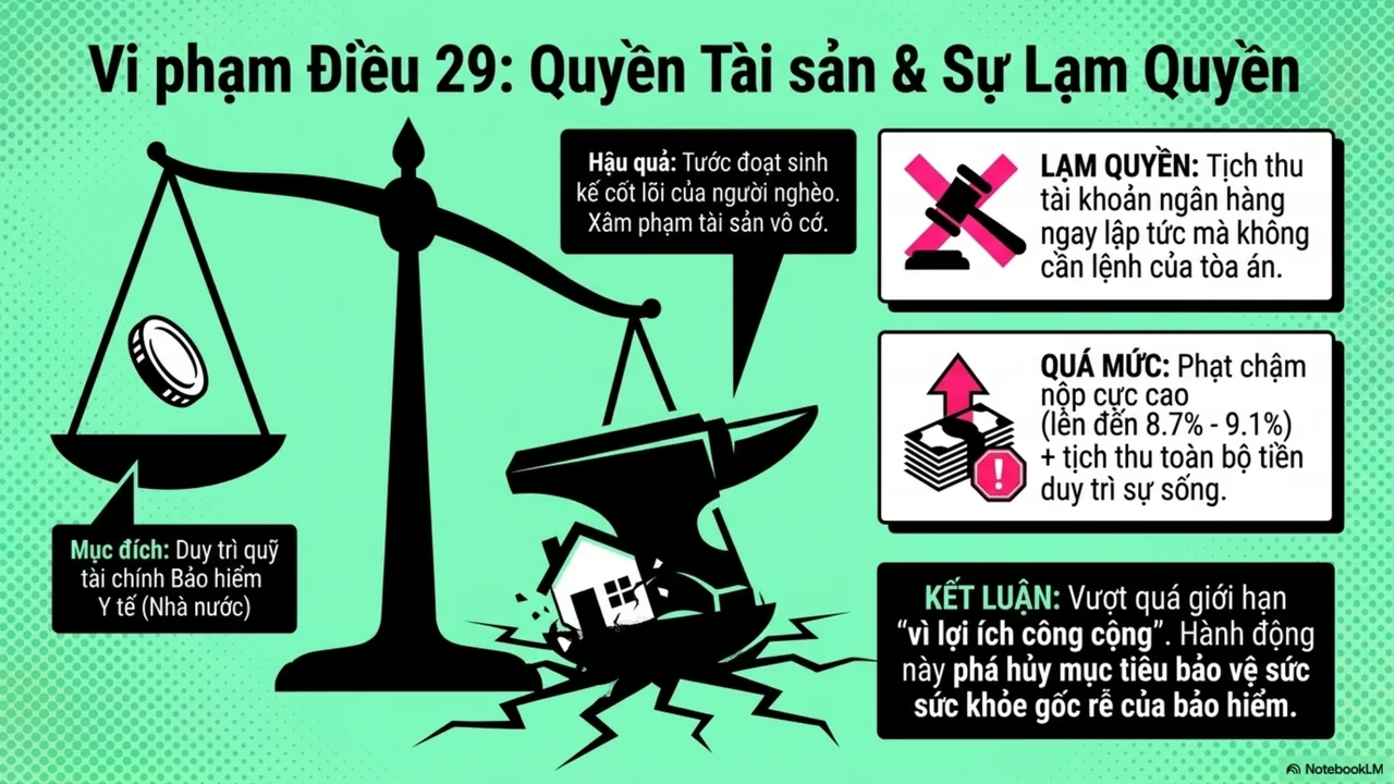 Trang 12 trên 15. Vi phạm Điều 29: quyền tài sản và sự lạm quyền.